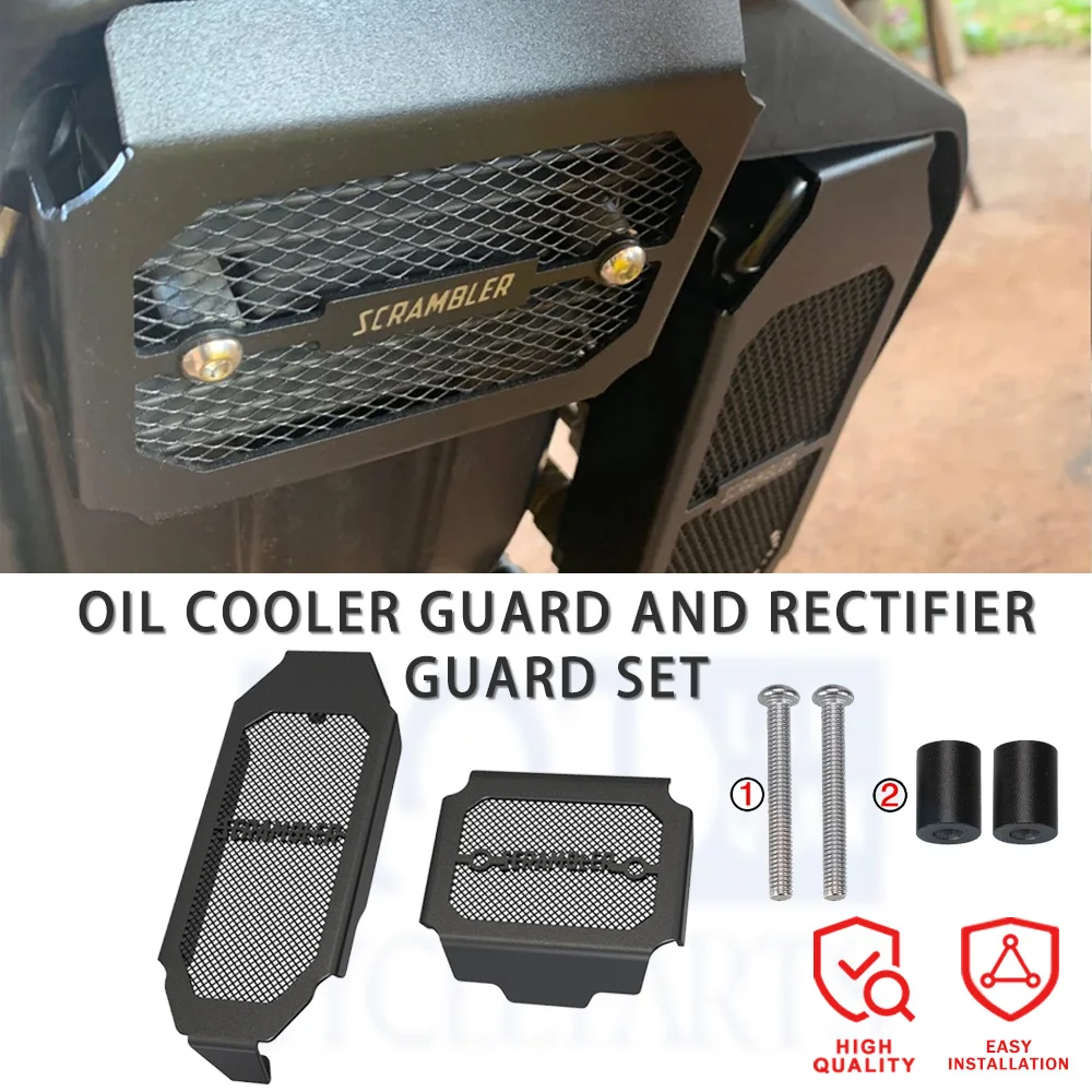 

Motorcycle Oil Cooler Guard For Ducati Scrambler 800 Classic Flat Throttle Tracker Pro Cafe Racer Icon Cafe Racer Monster 797