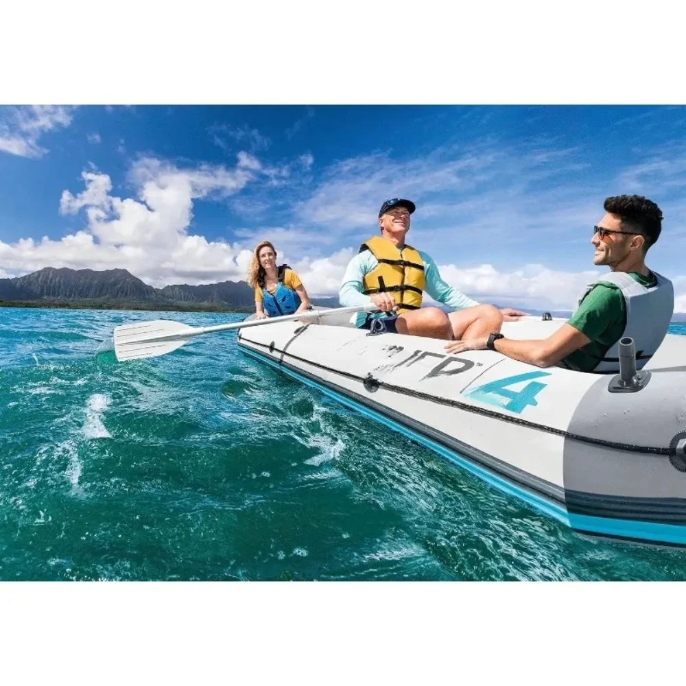 أدوات وتحسين المنزل مجموعة قوارب قابلة للنفخ مارينر 4: تتضمن مجاديف القوارب الفاخرة مقاس 54 بوصة ومضخة عالية الإخراج #3