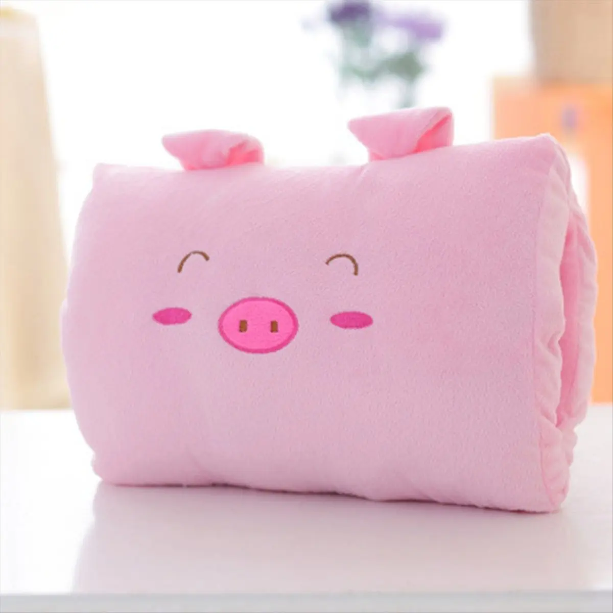 Kids Cute Gift Winter Cartoon Plush Hand Pillow Hand Warmer, Weak Class Arm Pillow, Travel Necessities Desk Nap