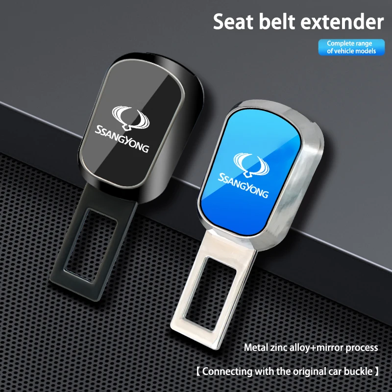 Clip extensor para cinturón de seguridad de coche, tapón de hebilla de bloqueo para cinturón de seguridad para SsangYong Musso Korando Rexton Torres Kyron Actyon, accesorios para automóviles