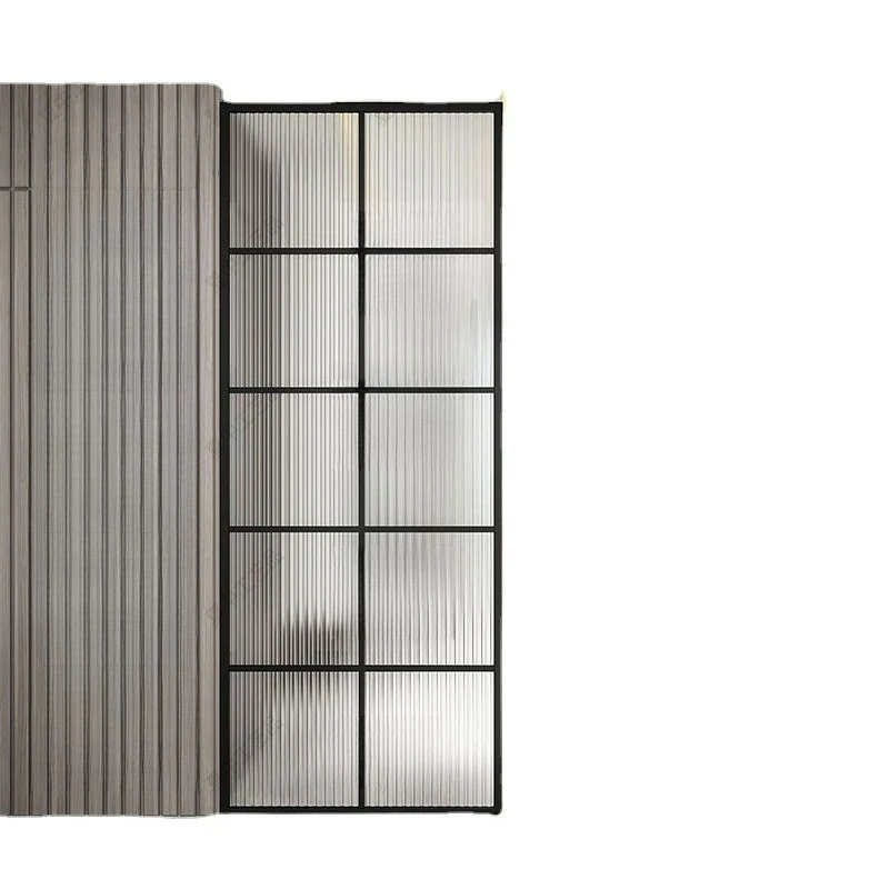 

Nordic glass partition wrought iron screen stainless steel, bathroom living room modern entrance entrance decoration