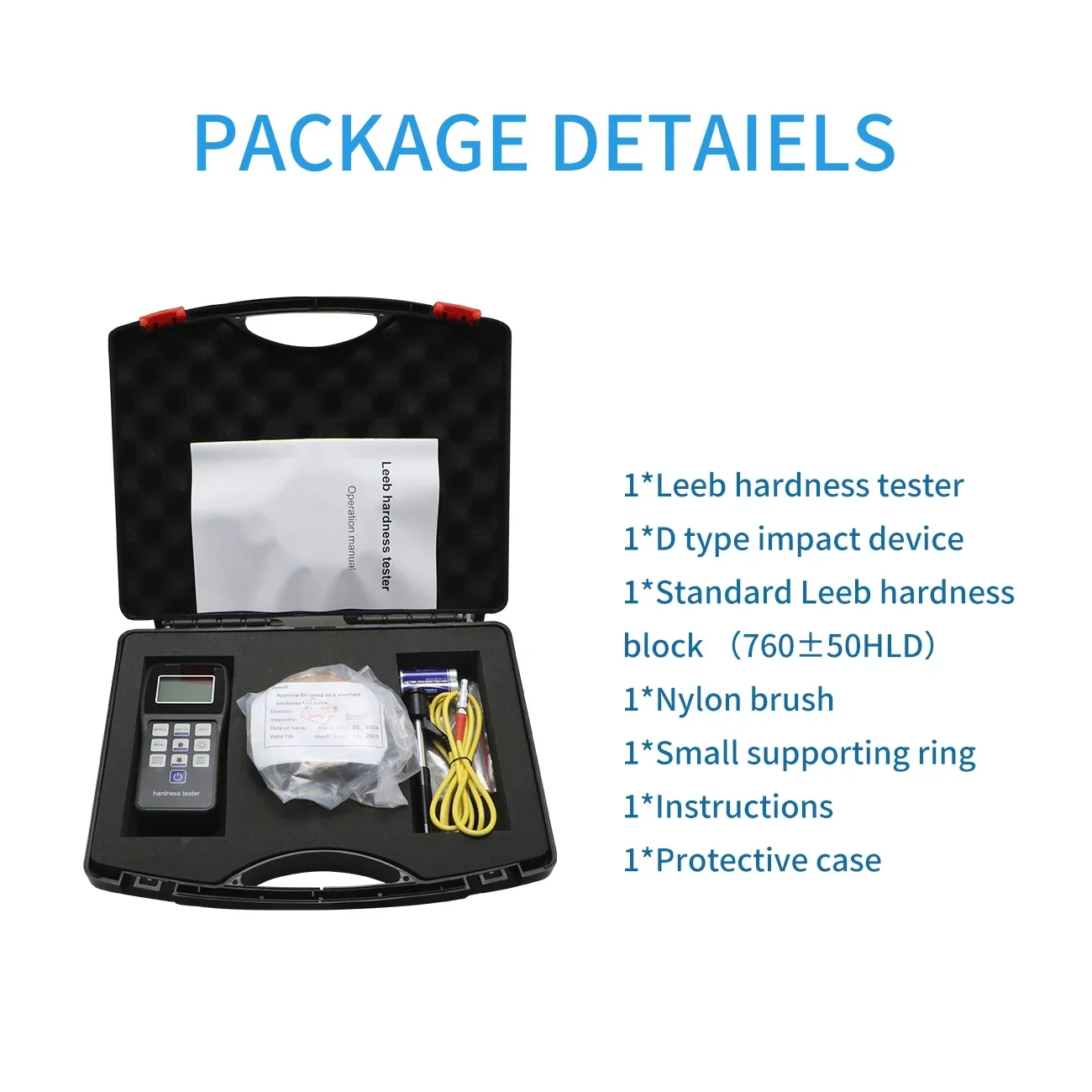 SHAHE SL-140 Portable Leeb Hardness Testers Durometer for Metal Steel LCD Display Digital Hardness Meter