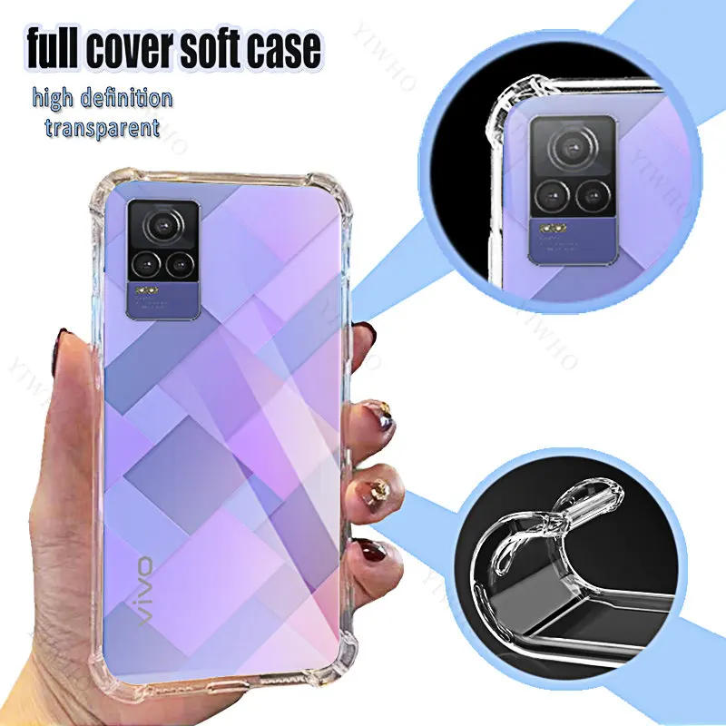 HD Phone Soft Case for Vivo V21e TPU Transparent for Vivo V21e 6.44