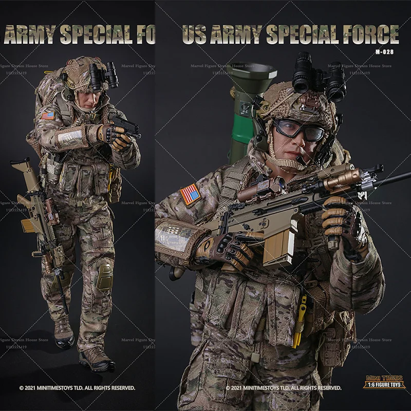 Mini jouets M028 échelle 1/6, équipement militaire des forces spéciales de l'armée américaine, réaction rapide, ensemble complet de 12 pouces, figurine de soldat