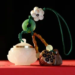 Nighttime Lotus Fragrance Bag Pill Collection Portable Keychain Decoration Ball Lasting Festival Gifts High End Set for Relation