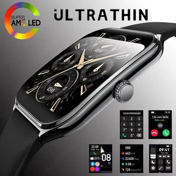 Nouveau montre intelligente Ultra mince hommes 1.96 "AMOLED ...