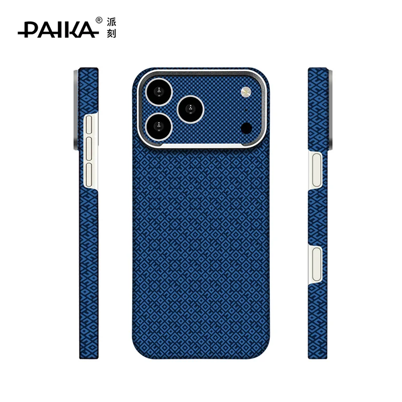 Ultra Thin Carbon Fiber For Magsafe Case For iPhone 14 15 16 17 18 Pro Max Wireless Charging Alloy Lens Magnetic ShockproofCover