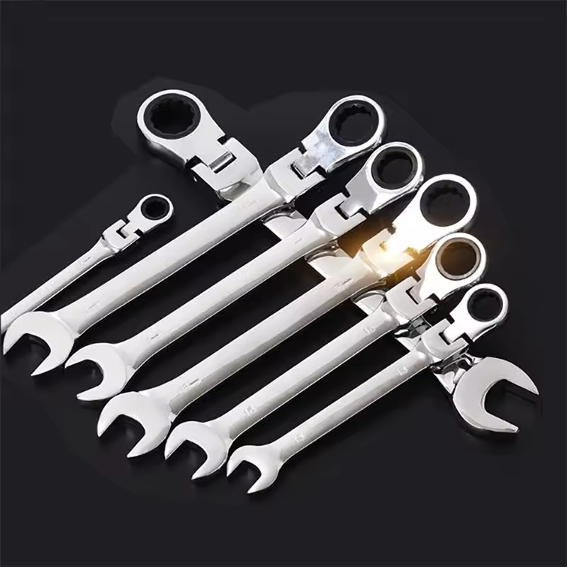 Llave de trinquete combinada cabeza Flexible métrica 6mm 7mm 8mm 9mm 10mm 11mm 12mm 13mm 14mm 15mm 16mm 17mm 18mm 19mm 20mm a 32mm