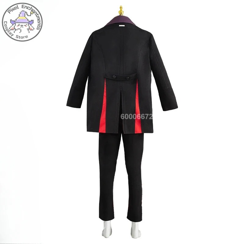 ❤ 2026 ✚ Costume de cosplay Game Love and Deepspace Sylus Relentless Conqueror pour homme, avec perruque, voile cramoisi, uniforme, costume Onychinus, Halloween ◀