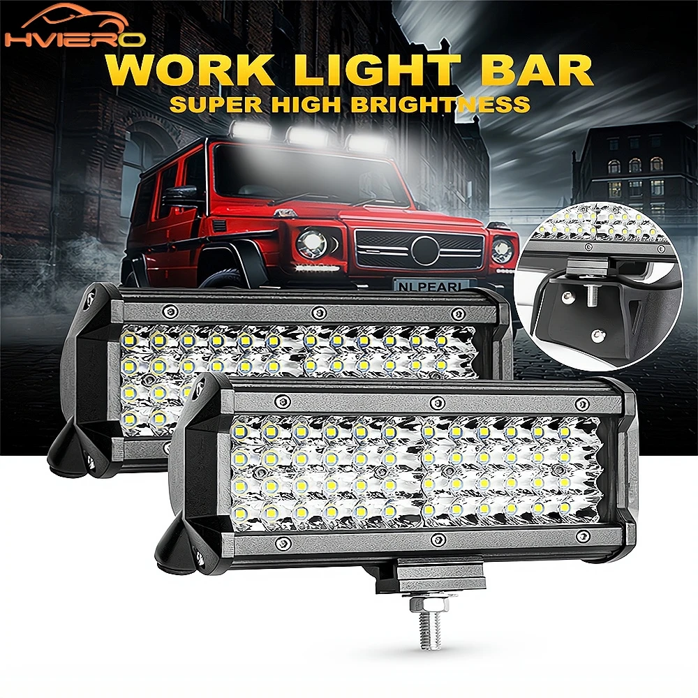 

Car Work Lamp White 18/20/72W Strip Spotlight Turn Signal Off-road Fog Headlights Tractor Taillights IP68 Waterproof Lights Bar