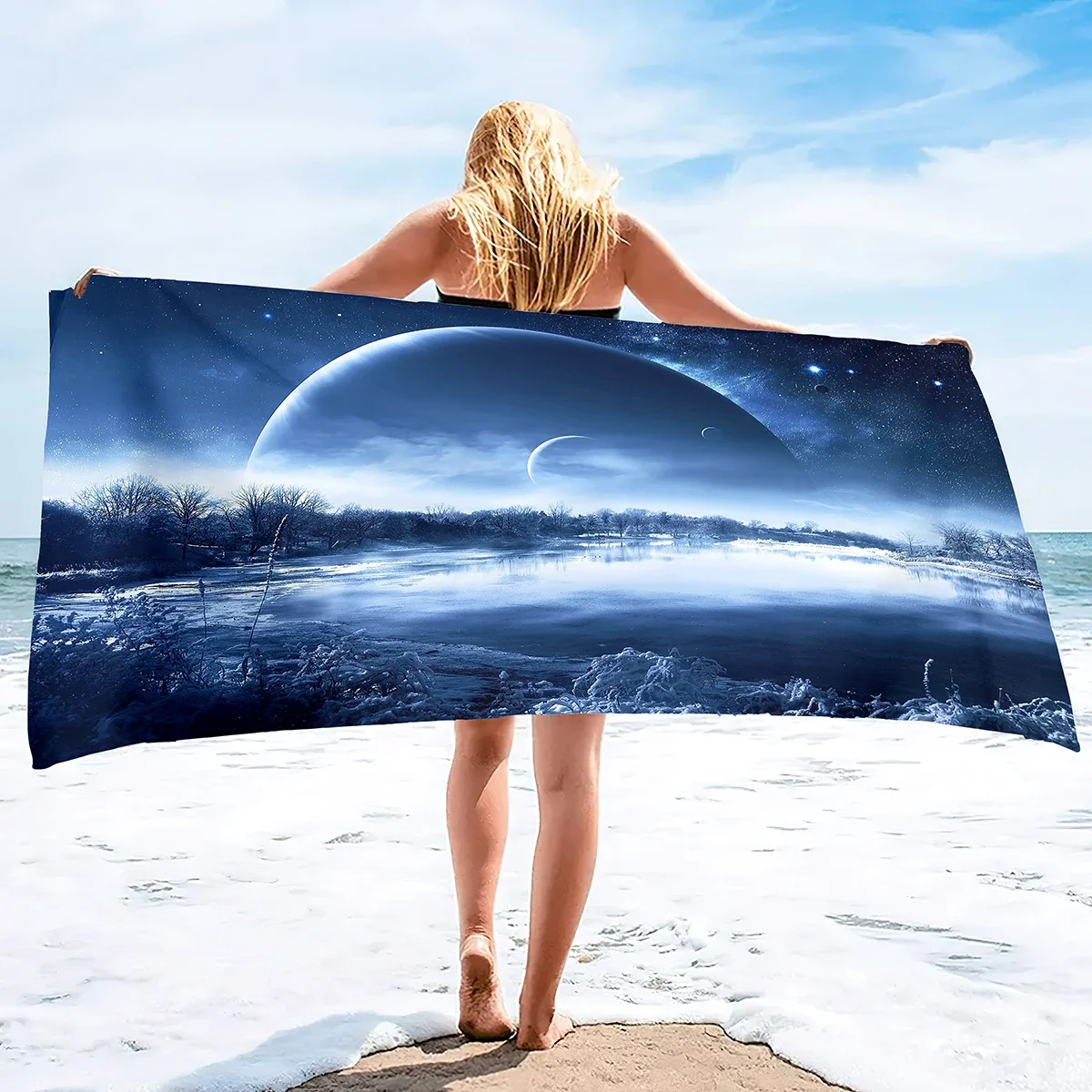 Beach Towel Forest, Beach Blanket or Oversized Large Bath Towel,Quick Dry and Sandproof Beach Towels,Lightweight and Large