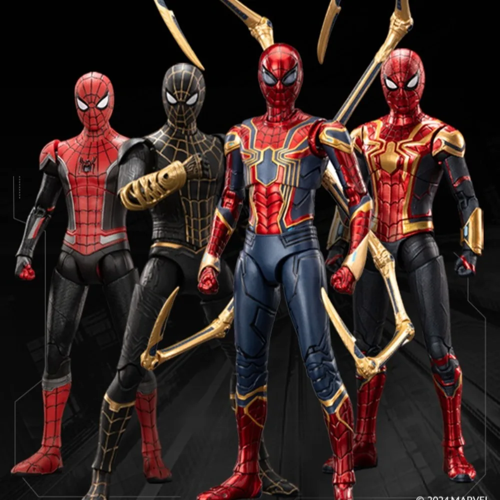 

ZD Toys Original Spider-Man Iron Spider-Man Action Figure Tony Stark Mecha Model Movable Anime Avengers Collection Toy Boy Gift