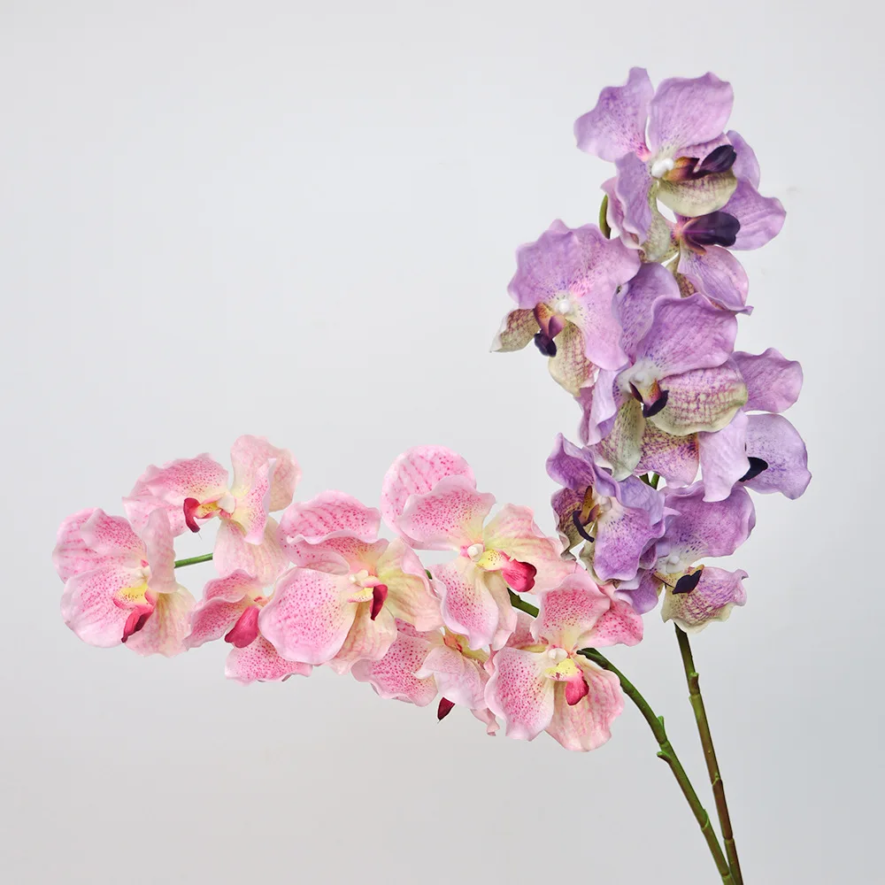 4 قطعة اللاتكس ترطيب فاندا السحلية الزهور الاصطناعية تشكيلة زهور الزفاف اللمس الحقيقي بساتين الفاكهة حفلة عيد ميلاد ديكور المنزل #4