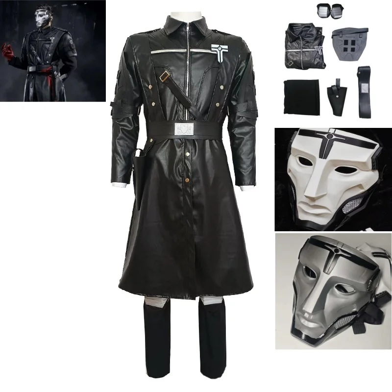 

The Warden-man Gehros Game Delta Force Cosplay Costume Halloween Sexy Weatherpants Jackets Wig Role-playing Costume and Mask