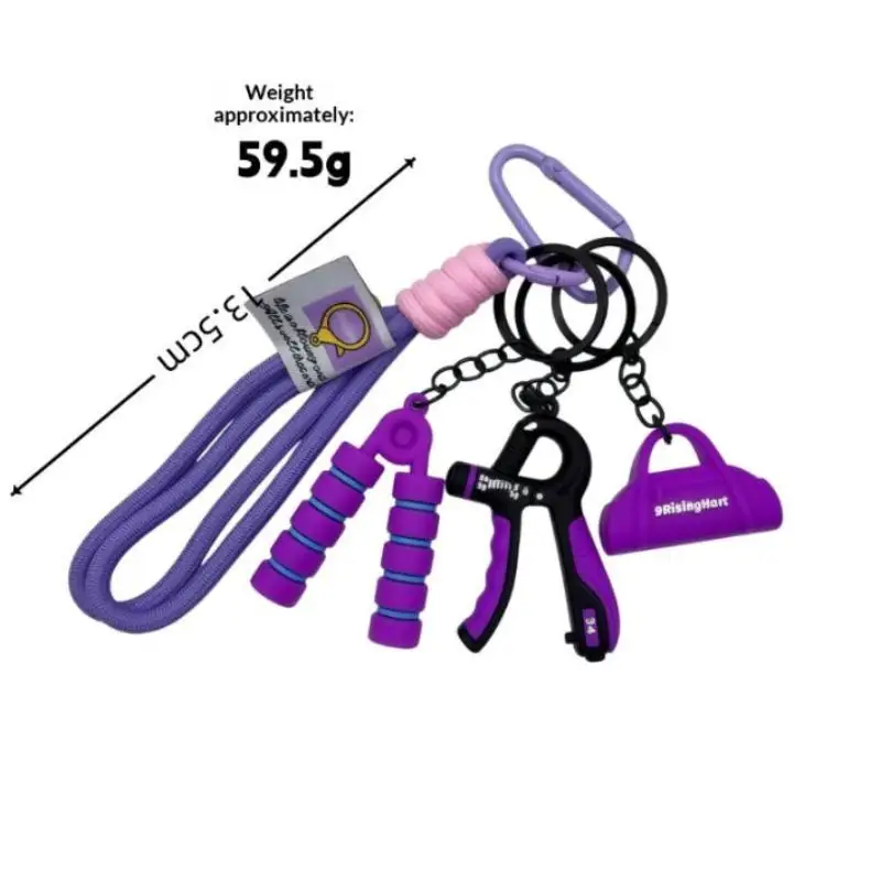 Fitness Series Backpack Pendant Keychain description 6