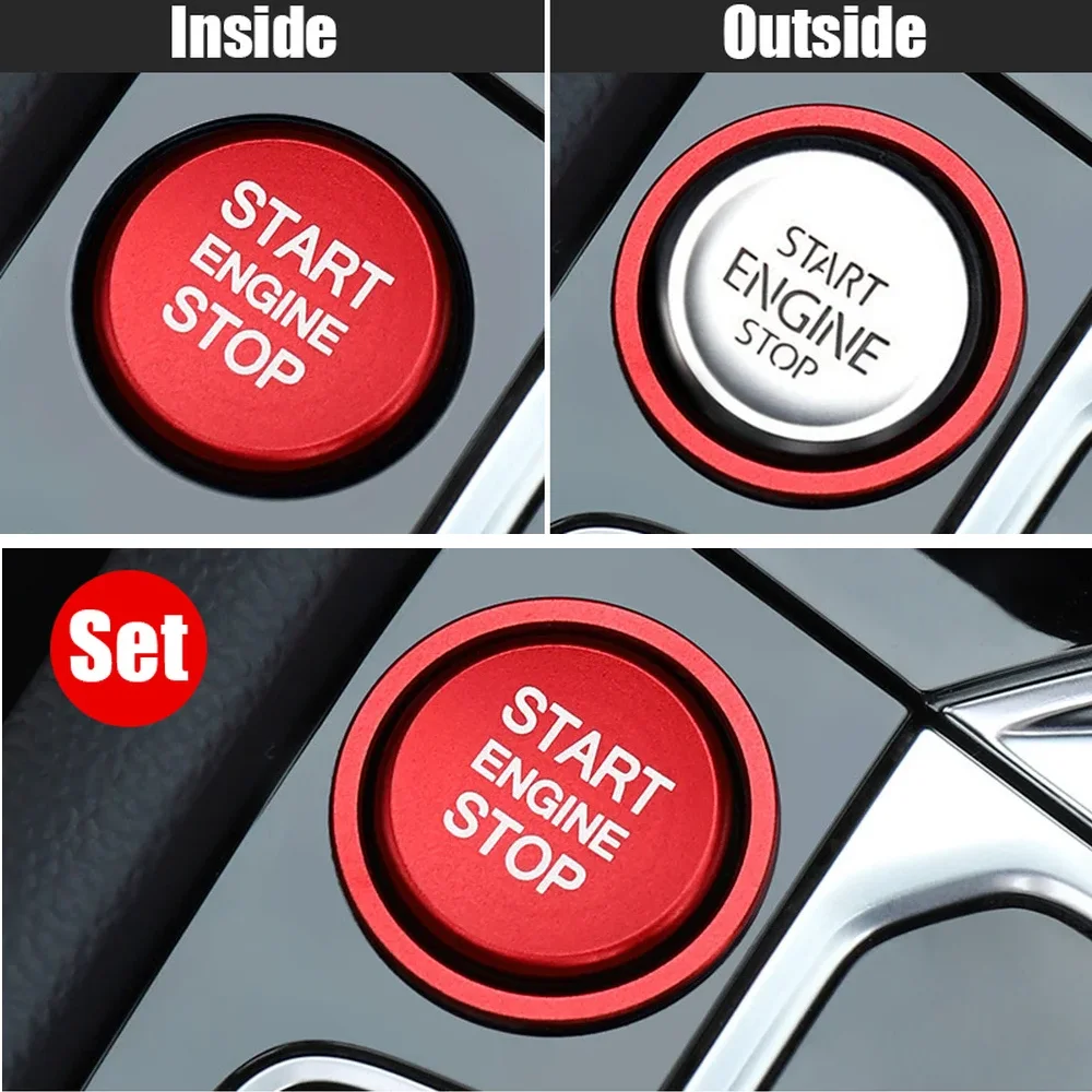 

Car Engine Start Stop Button Ring Ignition Cover Trim For VW Arteon CC Passat B8 Golf 7 Magotan Jetta T-Roc Interior Accessorie