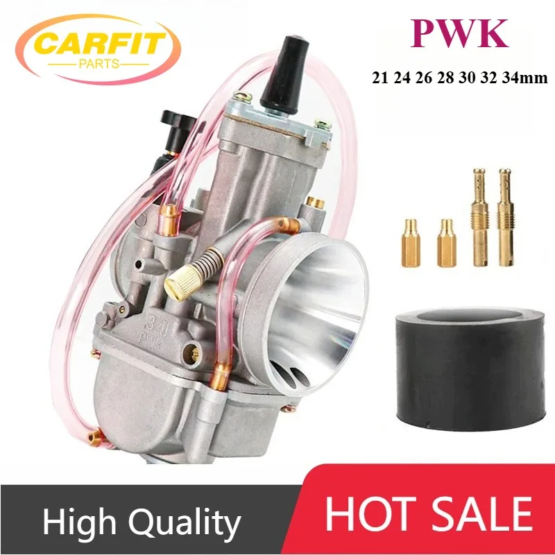 

Universal Carburetor With Power Jet For Keihin Koso Oko 2T 4T ATV Quad Go Kart 75-250cc Motorcycle PWK 21 24 26 28 30 32 34mm