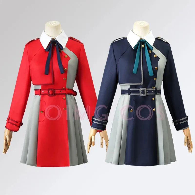 

Lycoris Recoil Nishikigi Chisato Косплей Inoue Takina костюмы женское платье для Хэллоуина карнавальная форма парик аниме