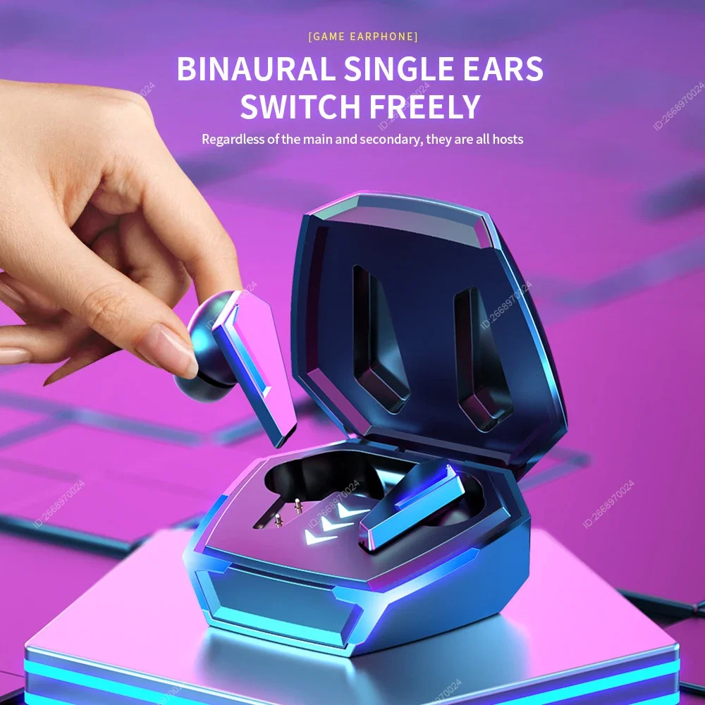 Bluetooth TWS True Wireless Game Earphones In-Ear Headphones with M...