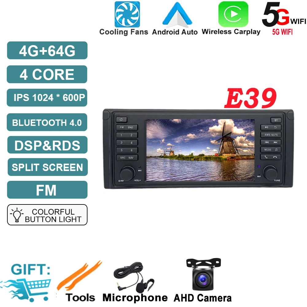 Android OS Auto Radio GPS Navigatie voor BMW X5 E53 5-serie E39 M5 1996-2007 DSP Auto Multimedia Speler Stereo WIFI Koelventilator