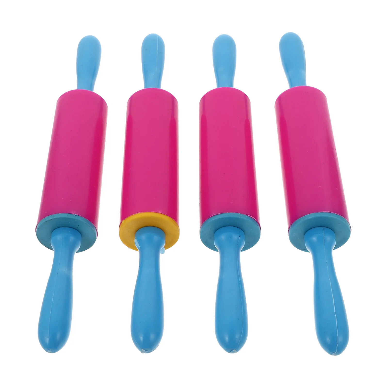 Conjunto de 4 Peças de Acessórios de Argila para Crianças, Rolos de Argila Sólida para Modelagem de Cerâmica Artesanal, Ferramentas Fáceis de Usar, Conjunto Compacto de Bastões de Modelagem