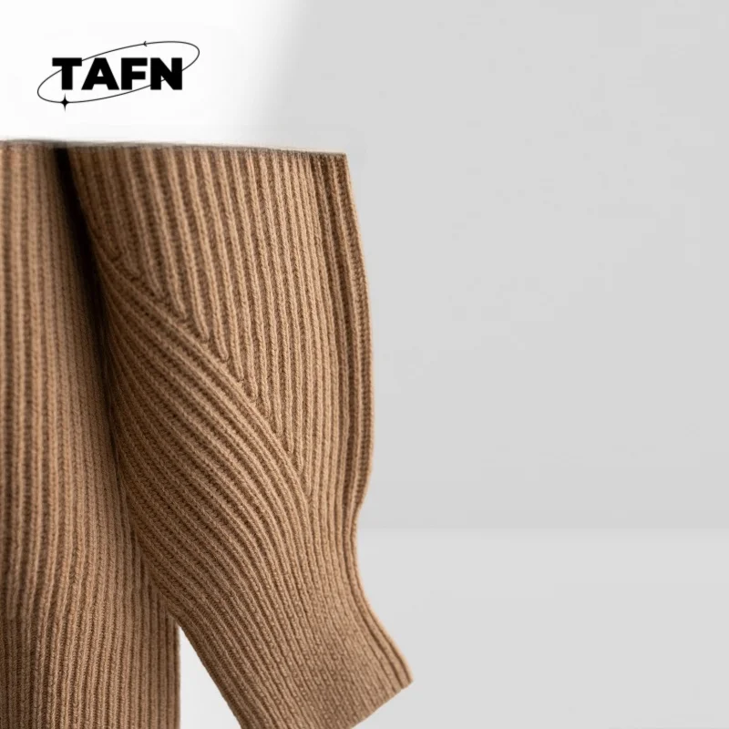 25 人気の韓国スタイル カシミア ウォーム レジャー ニッチ レディース セーター トップ フライなし 高度な質感 オールマッチング アイテムA25117