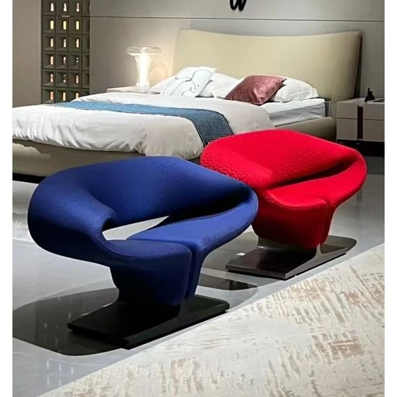 Leisure chair, creative streamer sofa chair, small apartment living room, single chair