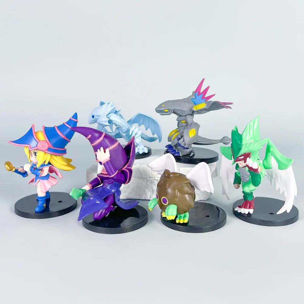 6pcs/set Yu-Gi-Oh! Duel Monsters Collection Model Anime Figure Doll Toys