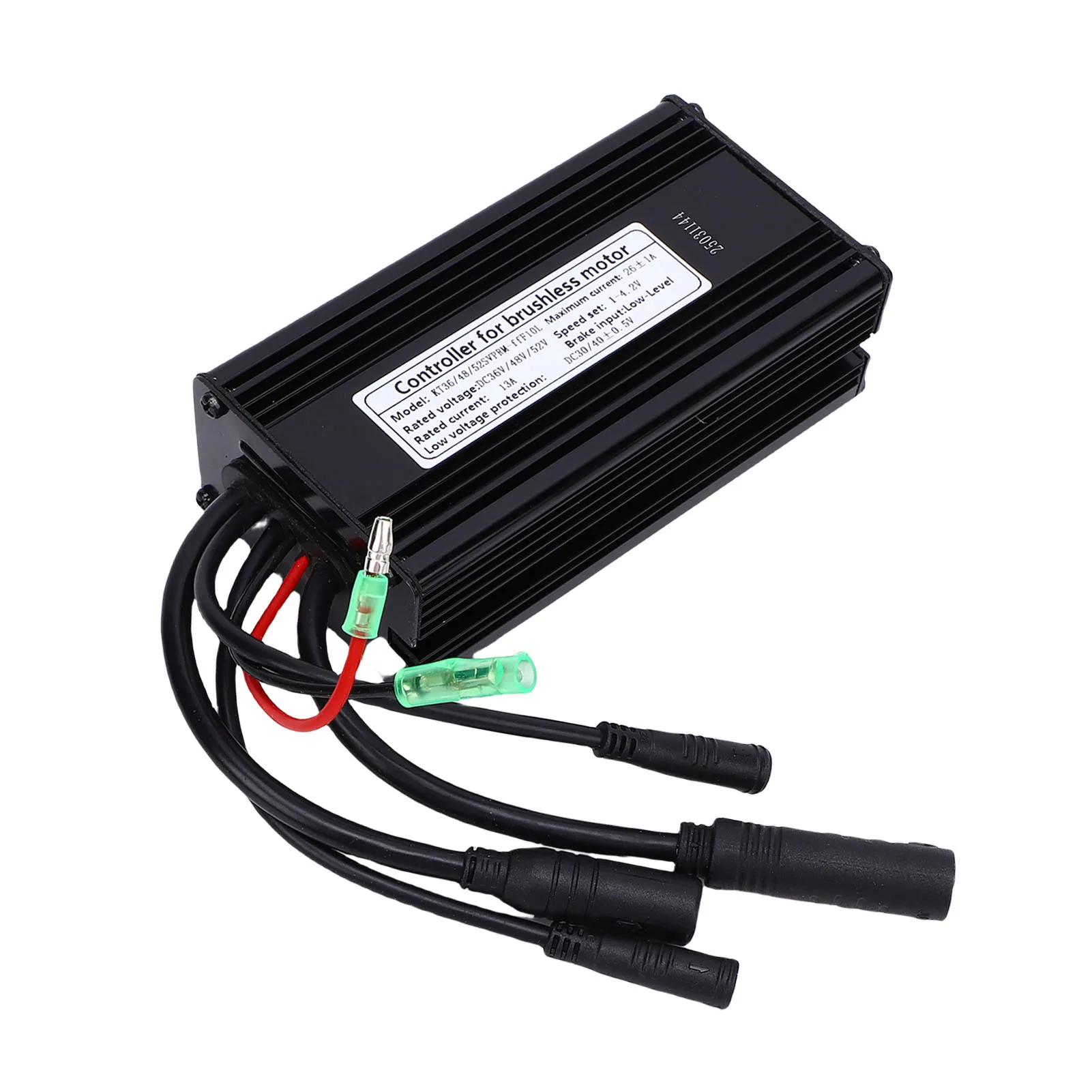 36 فولت 48 فولت وحدة تحكم المحرك 500 واط وحدة تحكم المحرك ممتازة تبديد الحرارة 9 أنابيب شرط سبائك الألومنيوم للدراجة الكهربائية