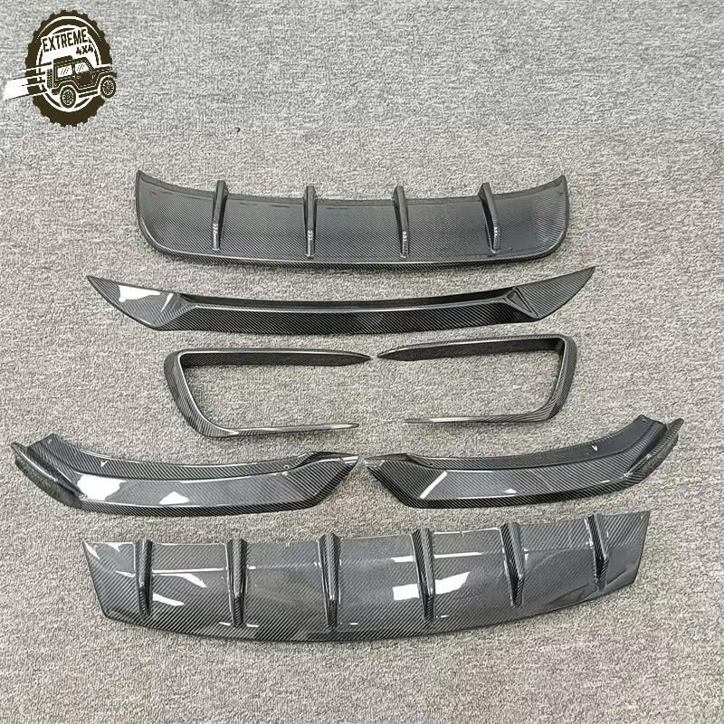 

LANOUT Carbon Fiber Body Kit Maserati Levante New Condition Front Lip Rear Diffuser Spoiler Bumper Full Set Perfect Fit Black