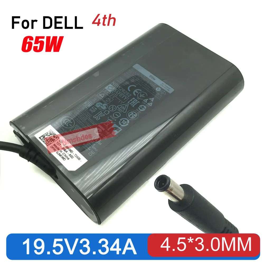 Adaptador ac genuíno de 65w para dell optiplex 3020,9020,3040,7040 micro,7040 sff,3046 mff,3046 sff,3046 mt,3060 mff carregador de laptop