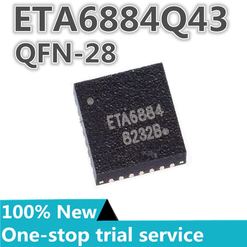 

10-100pcs %New ETA6884Q43 ETA6884 QFN-28 5V/3A mobile power chip