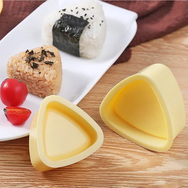 New Diy Sushi Mold Onigiri Rice Ball Food Press Triangular Sushi Maker Mold Japanese Home Kitchen Bento Accessories Tools  Bento
