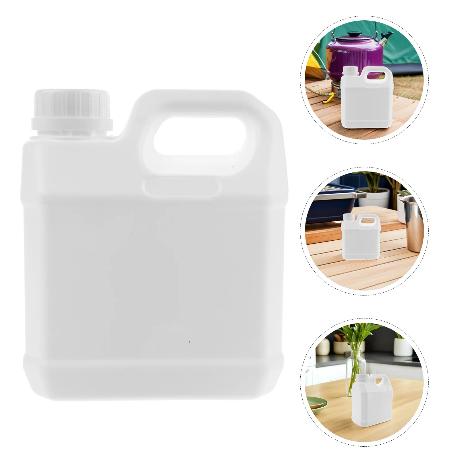 

4Pcs Food Packaging Buckets Plastic Storage Jugs Leakproof Bottles with Lid for Water Chemical Milk Oil Sample