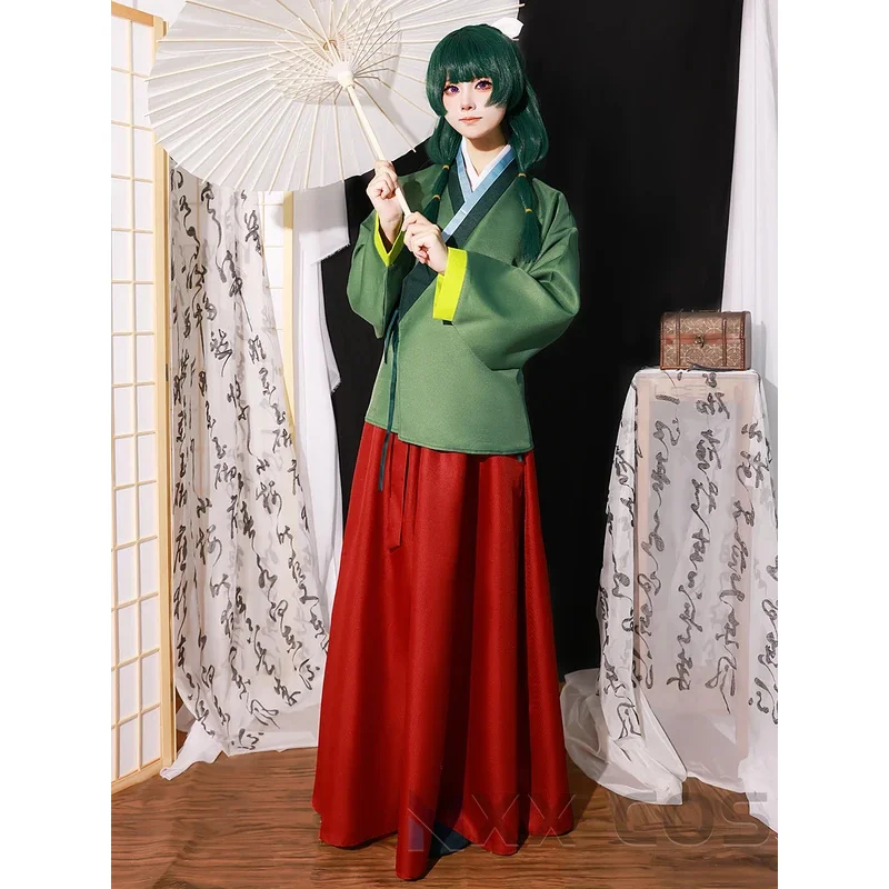 The Apothecary Diaries Kusuriya No Hitorigoto Maomao Cosplay Costume Role Play Comic Con Dress Hallowmas Wigs Animation Prop