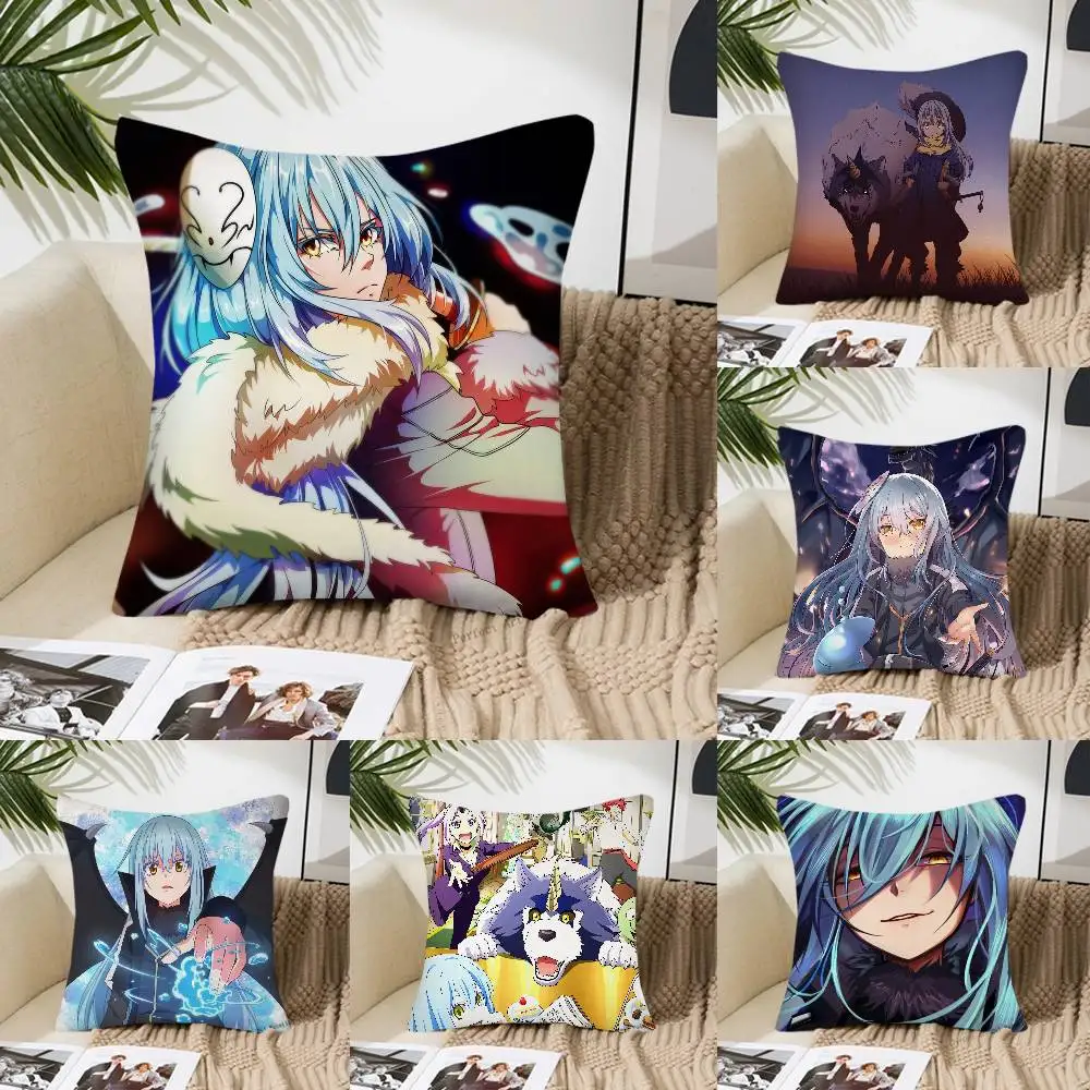 Anime Regarding Reincarnated Slime Pillow Case Fashion Square Pillowcase Bedroom Sofa Room Ins Decoration Leisure