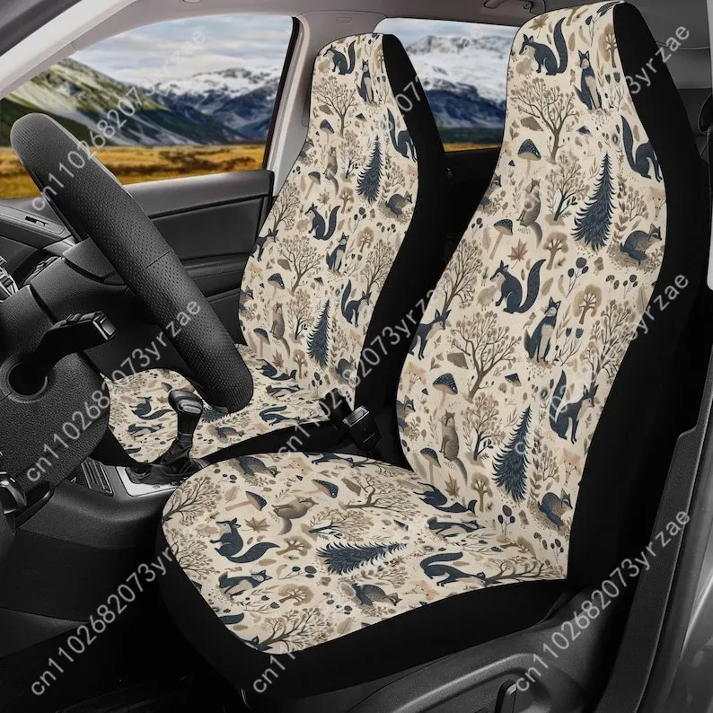 

Woodland Car Seat Covers Universal Environmentally Friendly Interior Decorations Comfortable and Breathable Car Seat Covers
