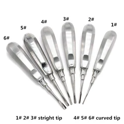 Dental Elevator Stainless Steel Tooth Dentist Tools Kit Stright Curved Root Elevator Minimally Invasive Dentistry Tools