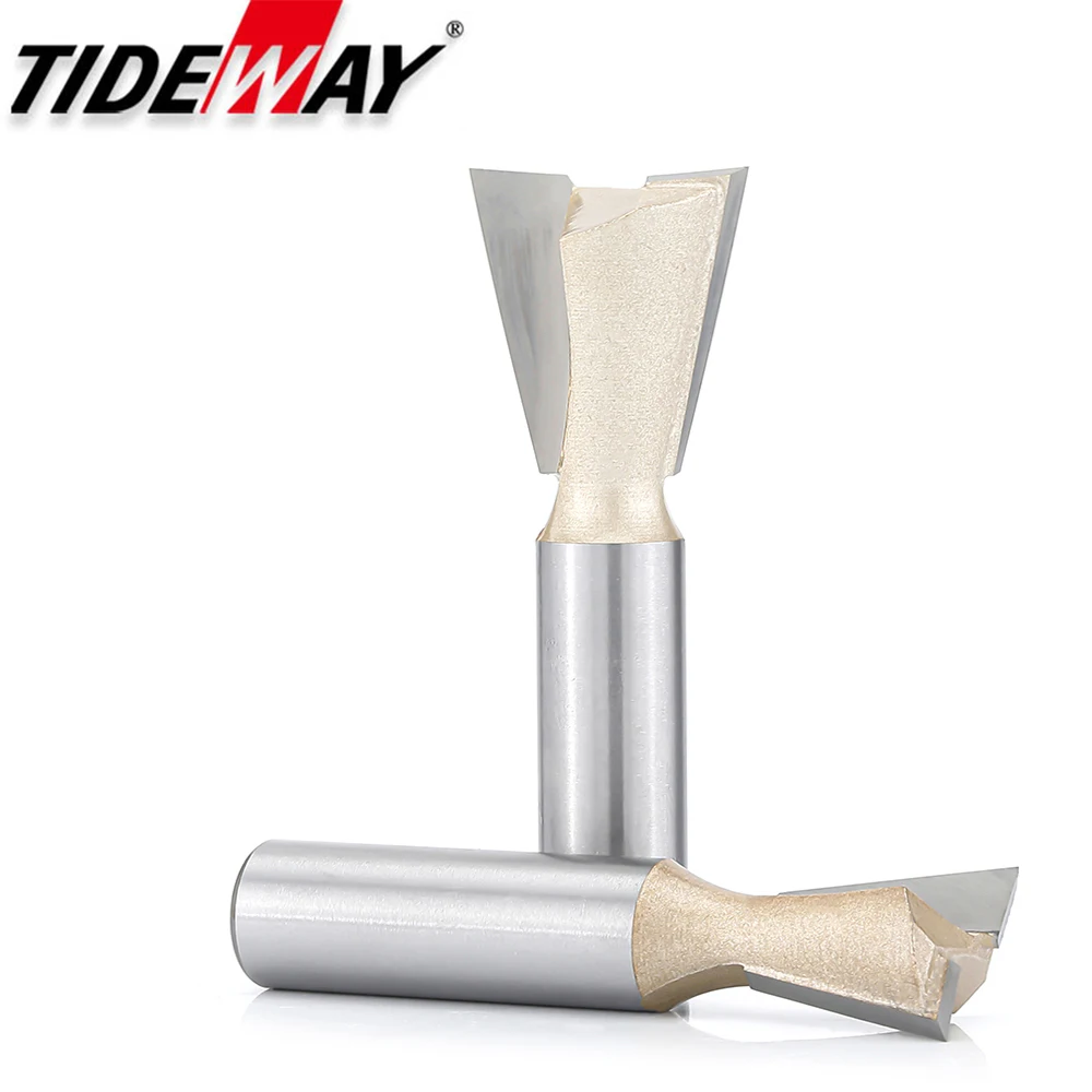 Tideway Dovetail Router Bits Joint Milling Cutter Tools for Cabinet Making Engraving Cutting Tool for Wood Tenon Bit