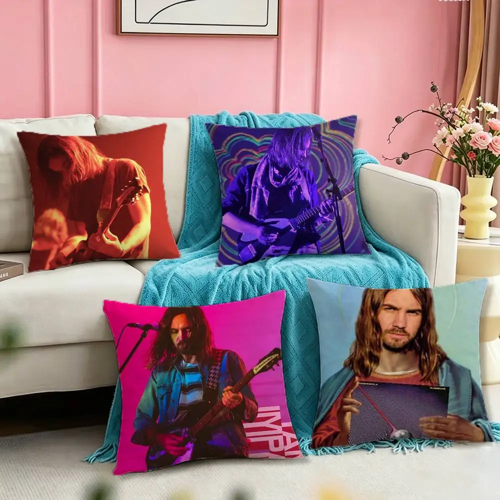 T-Tame Impala Psychedelic Pillow Case Square Double-Sided Sofa Cushion Cover Bedroom Bedside Pillow