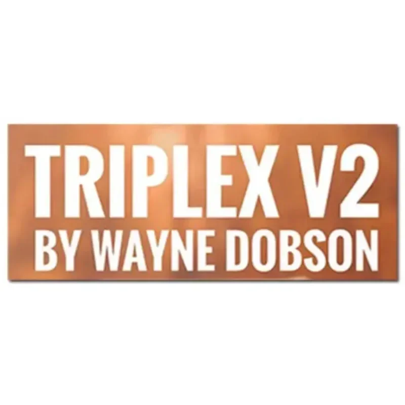 TRIPLEX V2 โดย Waybe Dobson และ Alan Wong Close up Magic Trick Mentalism Magic Magia Magie นักมายากล Prop อุปกรณ์เสริมภาพลวงตา