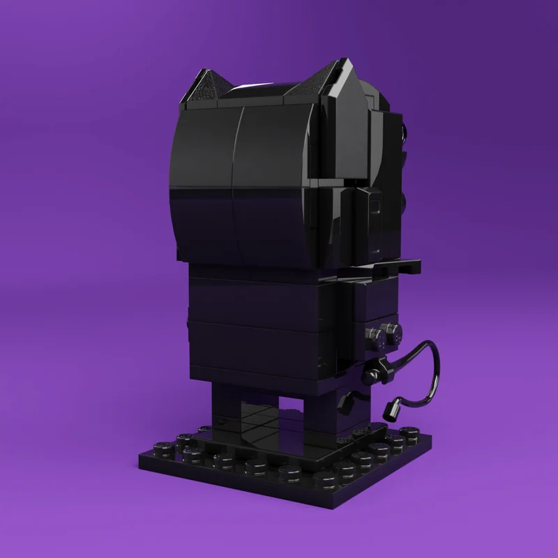 119pcs MOC Catwoman Custom BrickHeadz Model Building Blocks Christmas Gifts DIY Display Collection Assemble Creative Art Craft