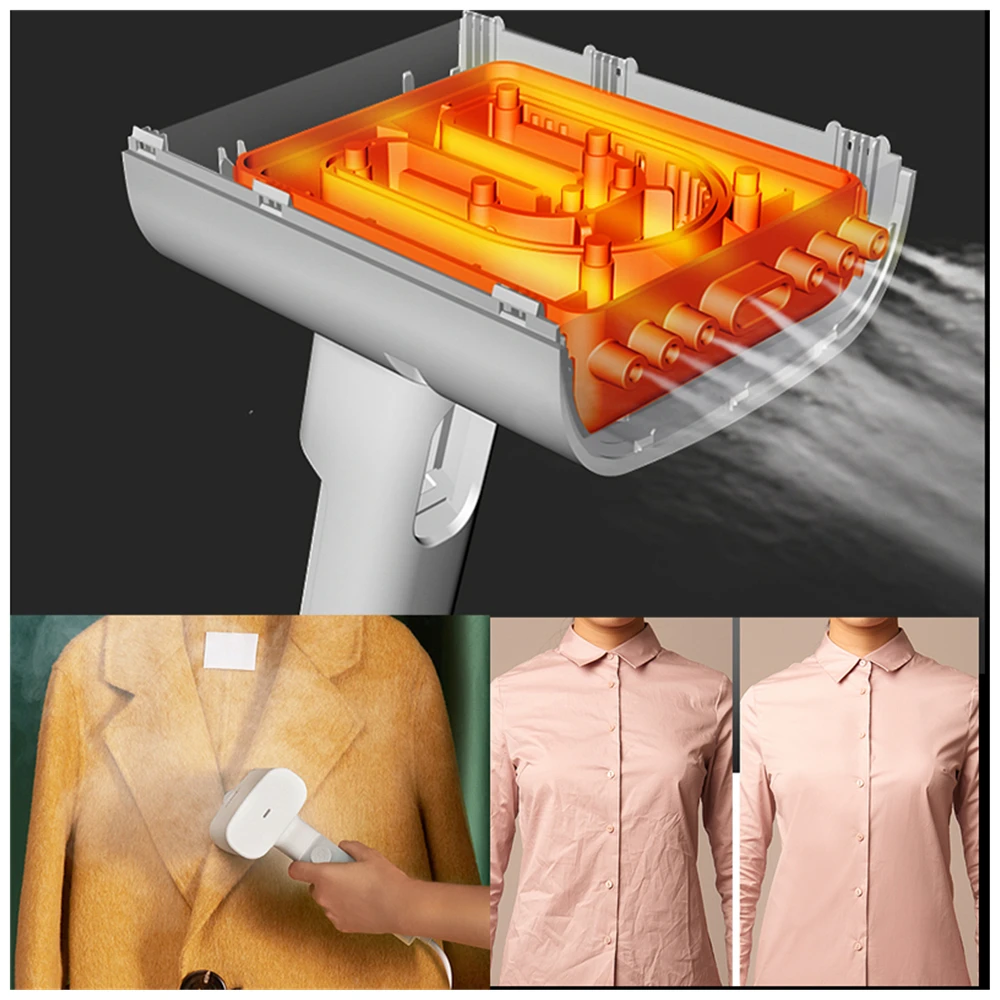 مكواة بخار صغيرة محمولة باليد ، رطب وجاف ، مولد بخار ساخن مزدوج ، باخرة ملابس ، منزل ، سفر
