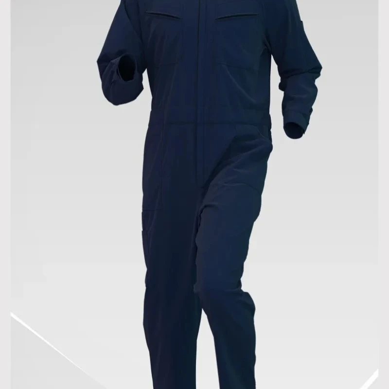 spring-autumn-stand-collar-mechanics-coveralls-solid-color-factory-workshop-uniform-labor-protection-workwear