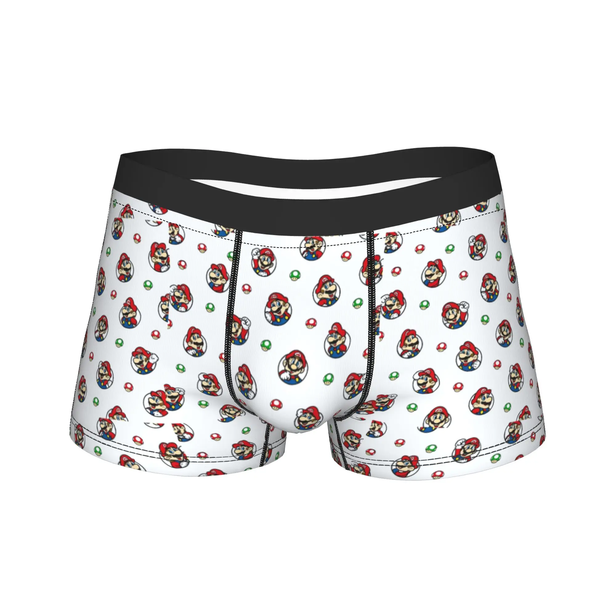 

M-Mariosed Game Underwear Pattern Boxershorts Quality Males Panties Classic Boxer Brief Gift Idea