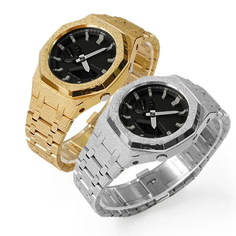 accessoires-de-montre-pour-casio-bracelet-et-boitier-en-metal-perfore-a-motif-personnalise-finition-or-givre-pour-modeles-farmhouse-oak-ga-2100-ga-2110-ga-b2100