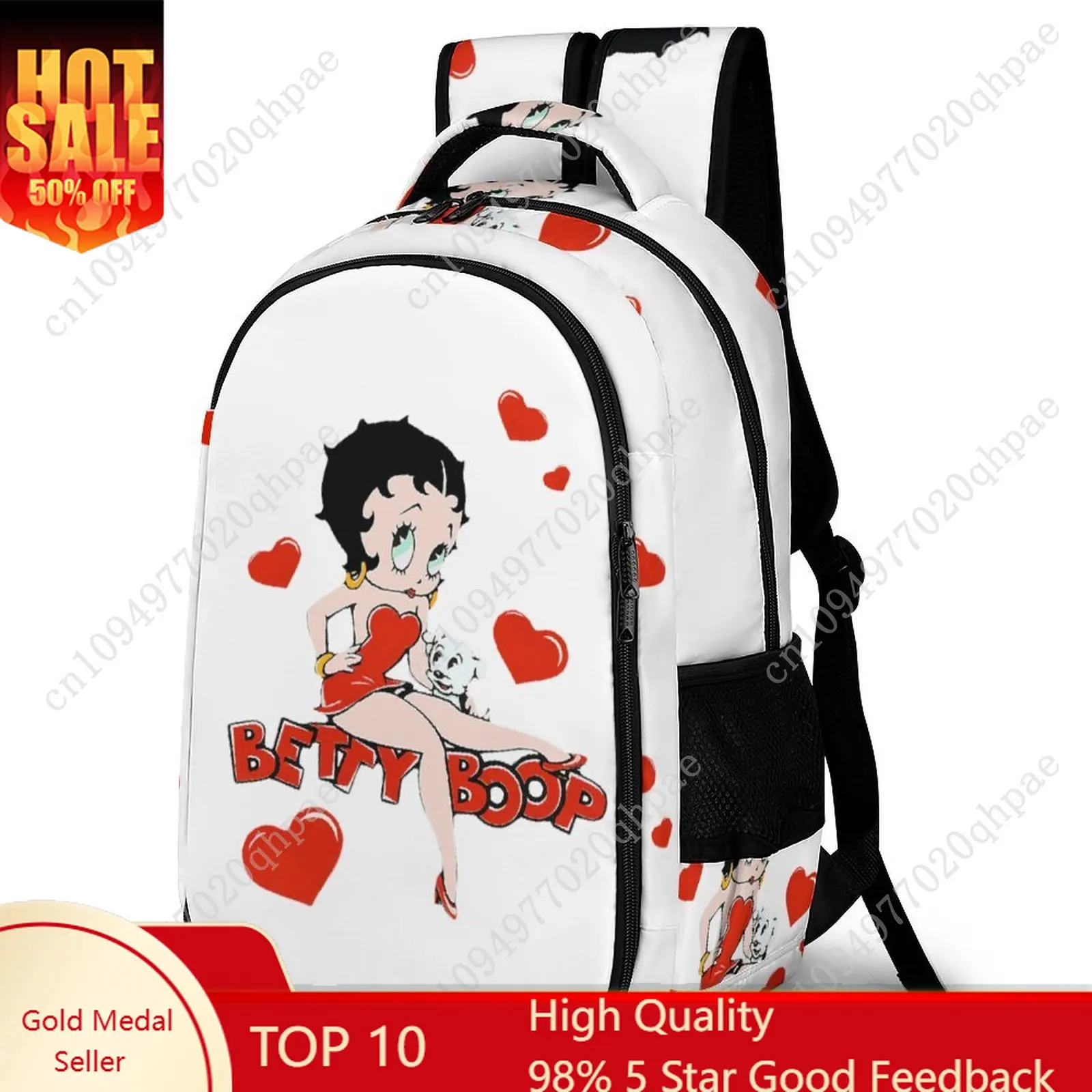 

B-Boops Kids School Backpack B-Betty for Boys Girls High Quality Travel Business Capacity Pocket Customizable Personalized Gift