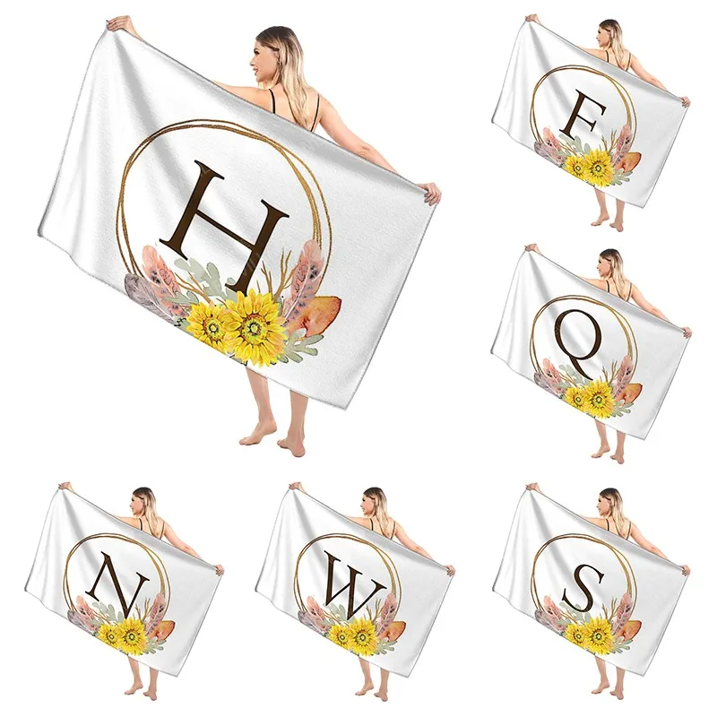 Bathroom Bath towel for adults sauna Large beach towel Gym towel Large hotel woman shower quick drying microfiber simple letter