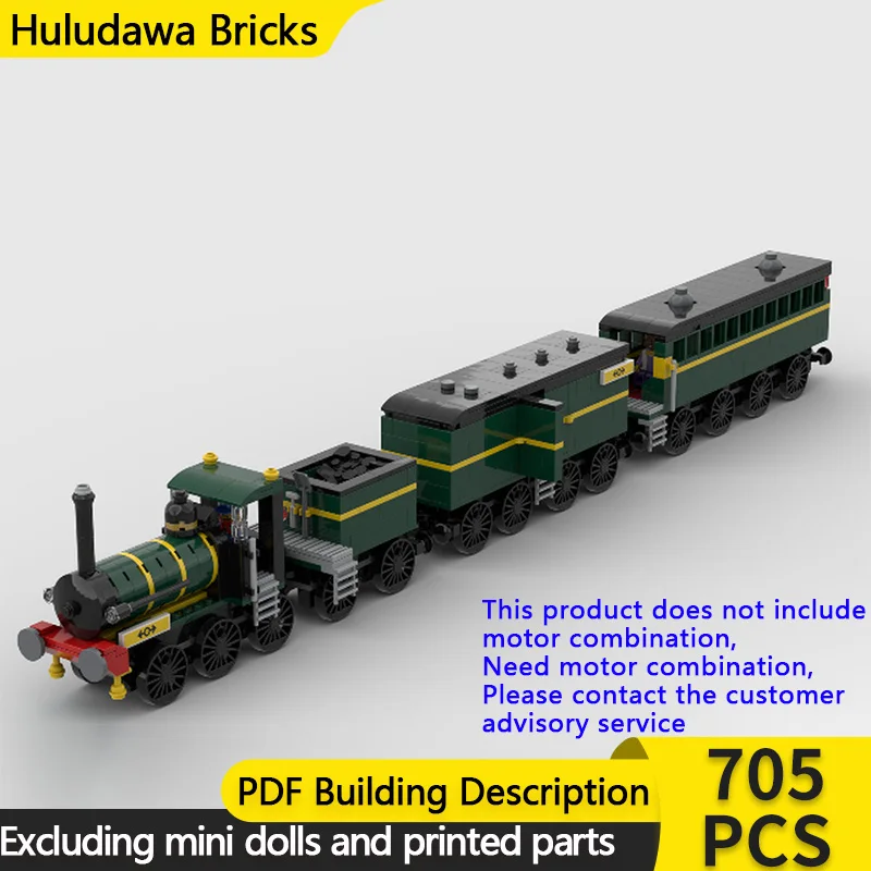 

City Car Model MOC Building Bricks Freight And Passenger Train Modular Technology Children Holiday Gifts Assemble Toys Suit