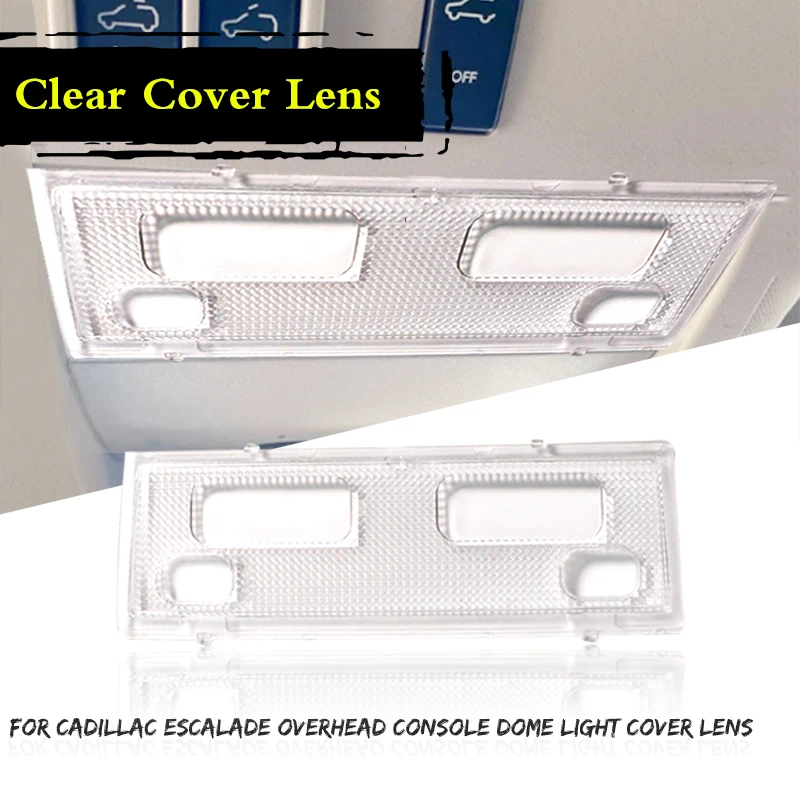 1PC Clear Lens Car Interior Overhead Dome Light Cover Shell For 2007-2014 Chevy Silverado Sierra Tahoe Yukon Suburban Avalanche